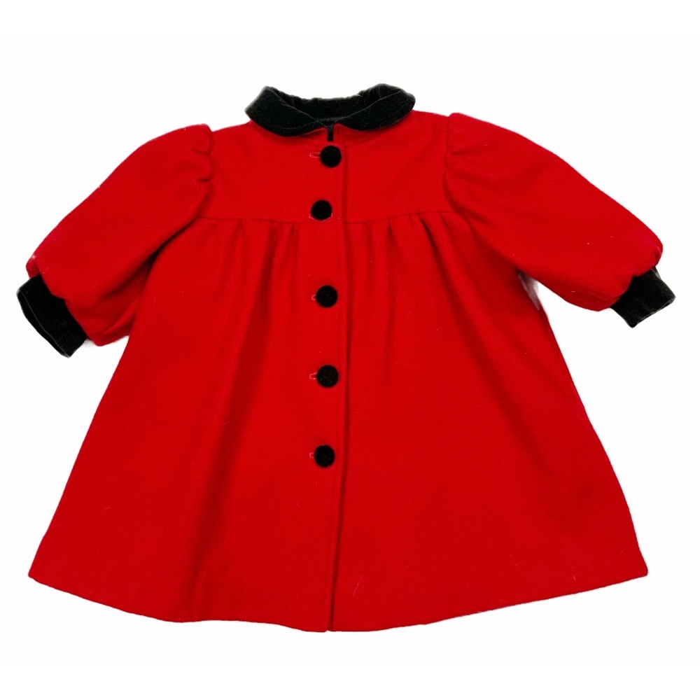 VINTAGE EXCELLENT CONDITION NANOOK WOOL COAT , SIZE 12 MONTHS